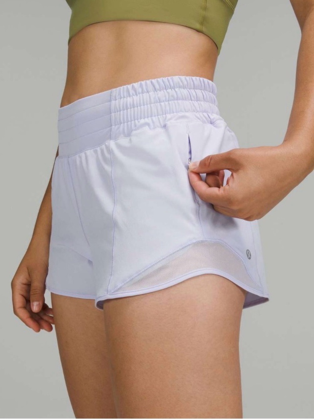 Lululemon Hotty Hot High-Rise Lined
Short 2.5" in Pastel Blue Size 6
